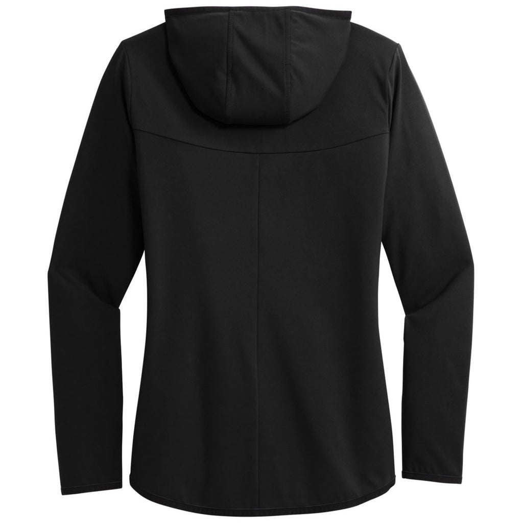 Sport-Tek Women's Deep Black Circuit Hooded Full Zip