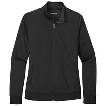 Sport-Tek Women's Black/Black Tricot Track Jacket