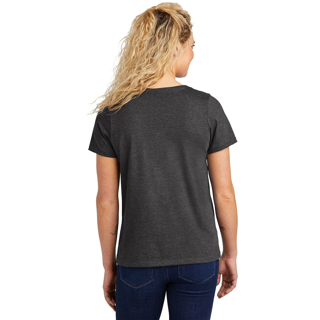 Volunteer Knitwear Women's Dark Heather Grey Daily V-Neck Tee