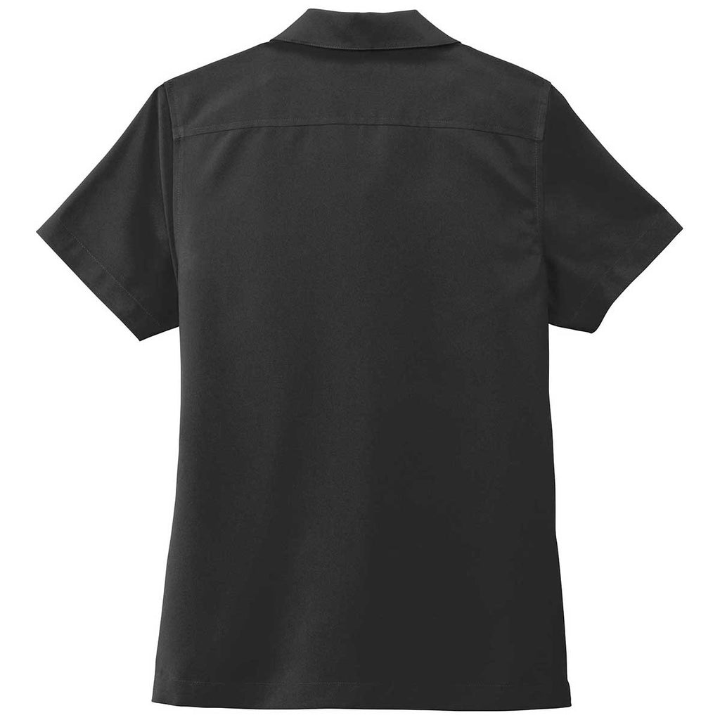 Port Authority Women's Black Short Sleeve Performance Staff Shirt