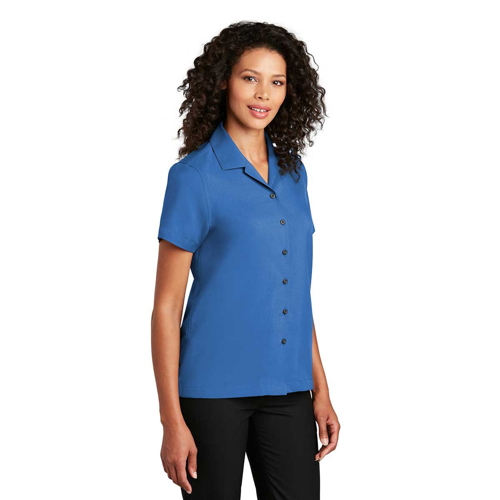 Port Authority Women's True Blue Short Sleeve Performance Staff Shirt