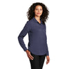 Port Authority Women's True Navy Long Sleeve Performance Staff Shirt