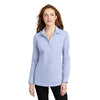 Port Authority Women's Blue Horizon/White Pincheck Easy Care Shirt