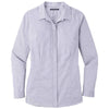 Port Authority Women's Gusty Grey/White Pincheck Easy Care Shirt