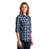 Port Authority Women's True Navy Everyday Plaid Shirt