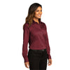 Port Authority Women's Burgundy Long Sleeve SuperPro React