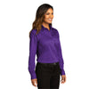 Port Authority Women's Purple Long Sleeve SuperPro React