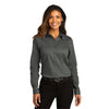 Port Authority Women's Storm Grey Long Sleeve SuperPro React