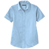 Port Authority Women's Cloud Blue Short Sleeve SuperPro React Twill Shirt