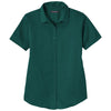 Port Authority Women's Marine Green Short Sleeve SuperPro React Twill Shirt