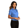 Port Authority Women's Ultramarine Blue Short Sleeve SuperPro React Twill Shirt