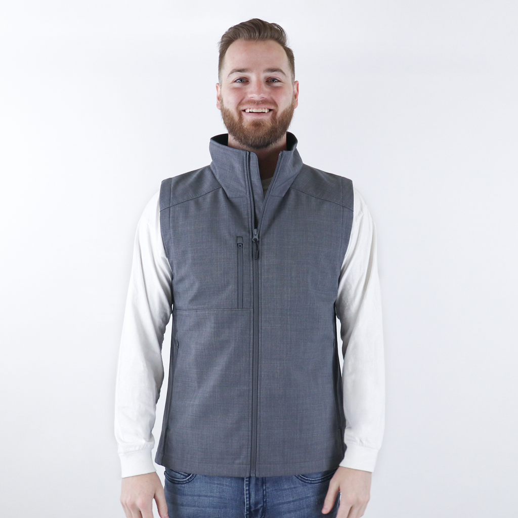 48-Hour Zusa Men's Charcoal Cross-Hatch Wanderlust Vest