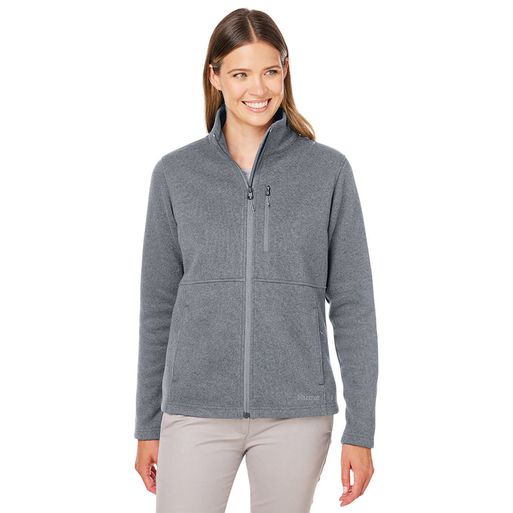 Marmot Women's Steel Onyx Dropline Sweater Fleece Jacket