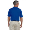 Harriton Men's True Royal 6 oz. Ringspun Cotton Pique Short-Sleeve Polo