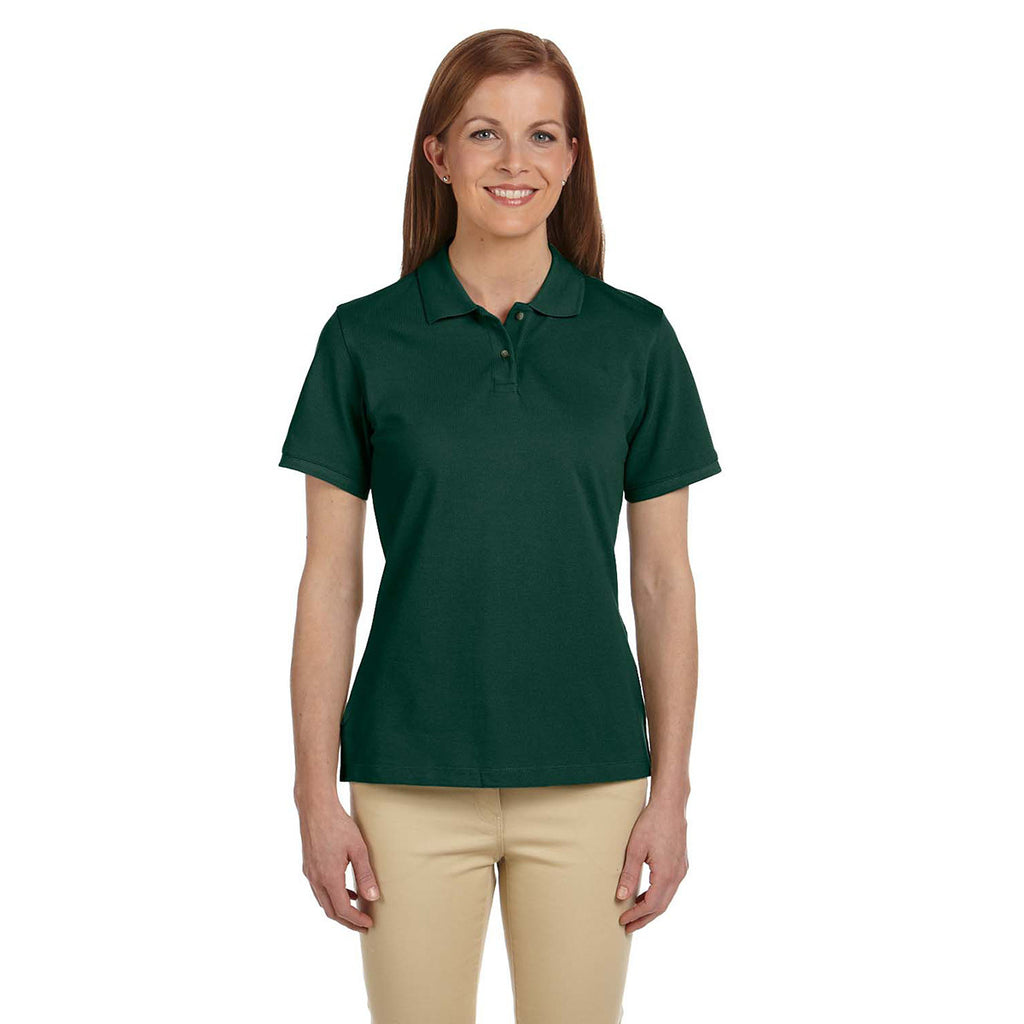 Harriton Women's Hunter 6 oz. Ringspun Cotton Pique Short-Sleeve Polo