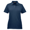 Harriton Women's Navy 6 oz. Ringspun Cotton Pique Short-Sleeve Polo