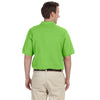 Harriton Men's Lime 5.6 oz. Easy Blend Polo