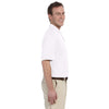 Harriton Men's White 5.6 oz. Easy Blend Polo