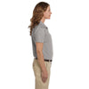 Harriton Women's Grey Heather 5.6 oz. Easy Blend Polo