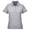 Harriton Women's Grey Heather 5 oz. Blend-Tek Polo