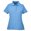 Harriton Women's Light College Blue 5 oz. Blend-Tek Polo