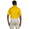 Harriton Men's Gold 4 oz. Polytech Polo