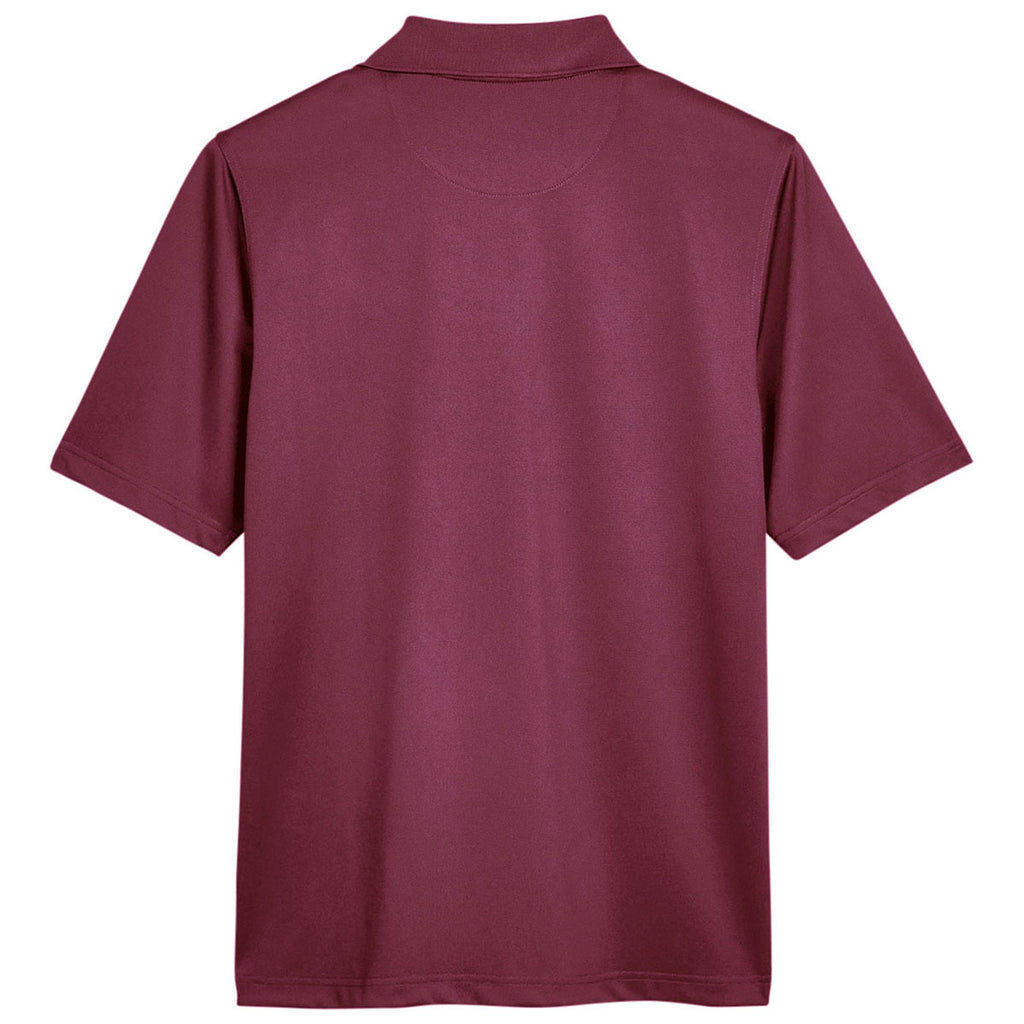 Harriton Men's Maroon Advantage Snag Protection Plus Polo