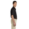 Harriton Men's Black Micro-Pique Polo