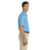 Harriton Men's Light Blue Micro-Pique Polo