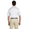 Harriton Men's White Micro-Pique Polo