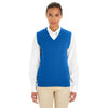 Harriton Women's True Royal Pilbloc V-Neck Sweater Vest