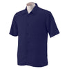 Harriton Men's Navy Bahama Cord Camp Shirt