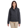 Harriton Women's Dark Charcoal Auxiliary Canvas Work Jacket