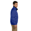 Harriton Men's True Royal/Black Fleece-Lined Nylon Jacket