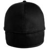 Harriton Black ClimaBloc Ear-Flap Cap