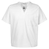 Harriton Men's White Restore 4.9 oz. Scrub Top