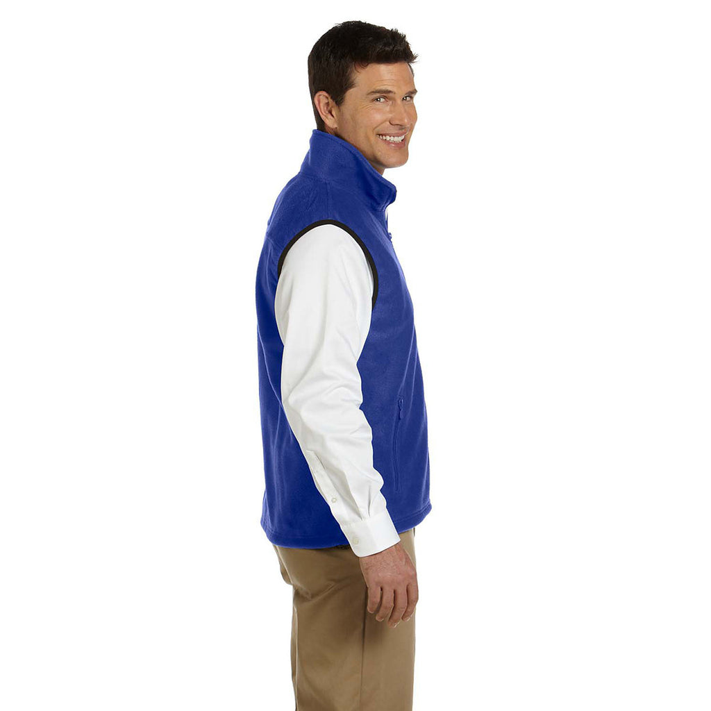 Harriton Men's True Royal 8 oz. Fleece Vest