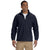 Harriton Men's Navy Tall 8 oz. Full-Zip Fleece