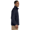 Harriton Men's Navy Tall 8 oz. Full-Zip Fleece