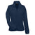 Harriton Women's Navy 8 oz. Full-Zip Fleece