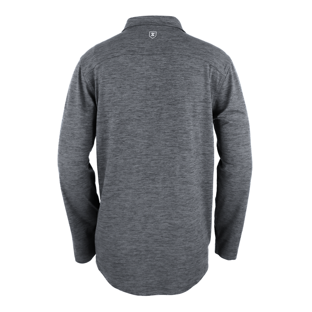 48-Hour Zusa Men's Medium Grey Heather Brisk Quarter Zip