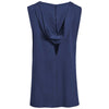 Expert Women's Navy American Moca Sleeveless Hoodie