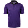 Cutter & Buck Men's College Purple/Black Virtue Eco Pique Micro Stripe Recycled Tall Polo