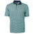 Cutter & Buck Men's Fresh Mint/Navy Blue Virtue Eco Pique Micro Stripe Recycled Tall Polo