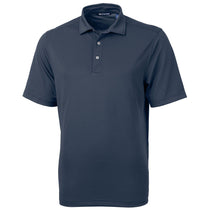 Cutter & Buck Men's Navy Blue Virtue Eco Pique Recycled Polo