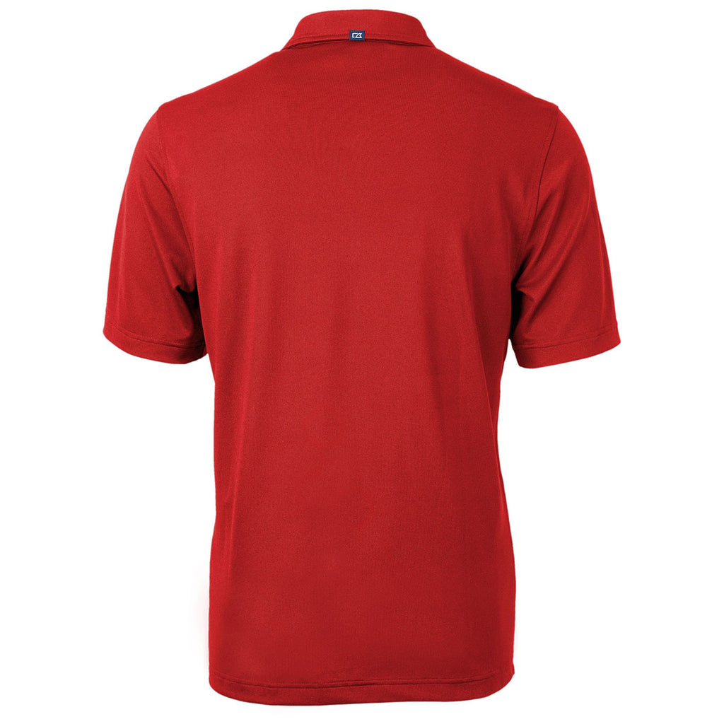 Cutter & Buck Men's Red Virtue Eco Pique Recycled Polo