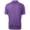 Cutter & Buck Men's College Purple Pike Banner Print Stretch Polo