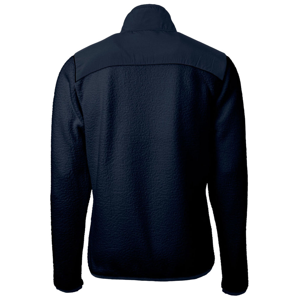 Cutter & Buck Men's Navy Blue Cascade Eco Sherpa Fleece Jacket