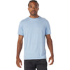 Glyder Men's Ice Blue/Oatmilk Stripe Salton Short Sleeve