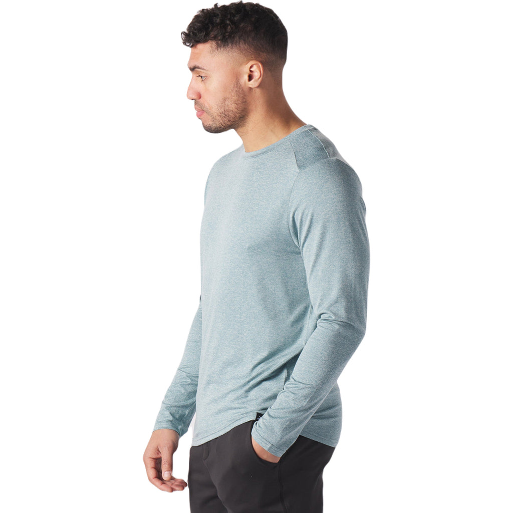 Glyder Men's Lagoon Heather Salton Long Sleeve